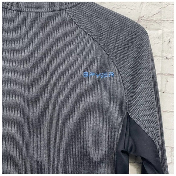 SPYDER Men's Outbound 1/4 Zip Midweight Core Sweater Pull Over Jacket M - Picture 8 of 9
